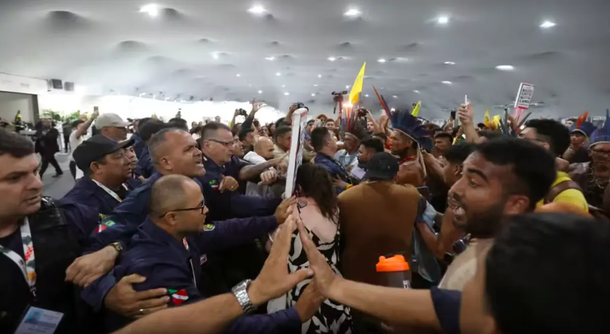 Imagem de contexto do artigo Dois feridos ligeiros na COP30 após protesto de ativistas climáticos. Veja as imagens