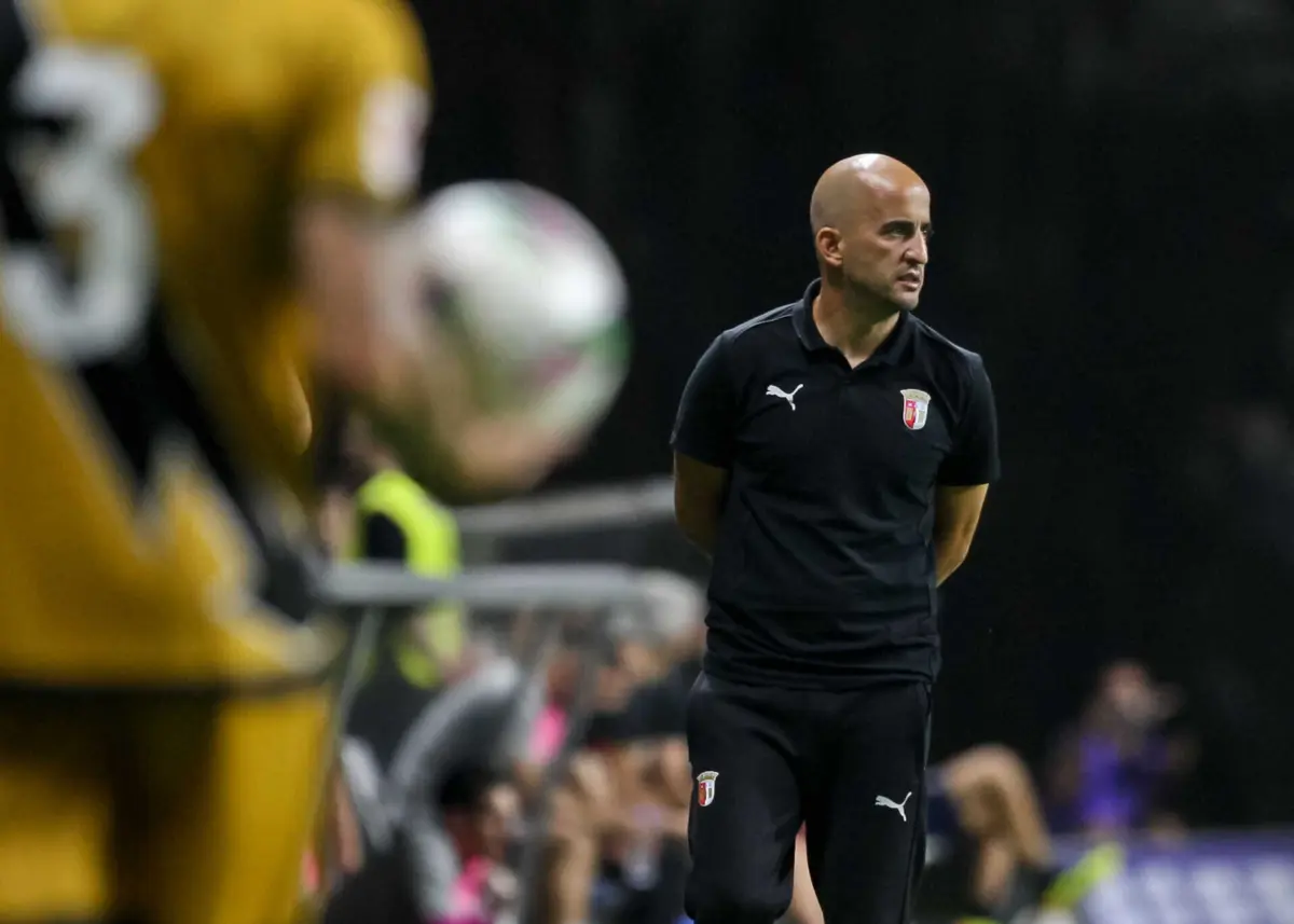 O treinador do Sporting de Braga, Daniel Sousa