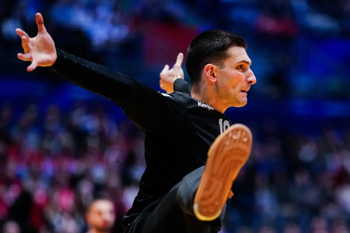 Diogo Rêma, guarda-redes da seleção nacional de andebol