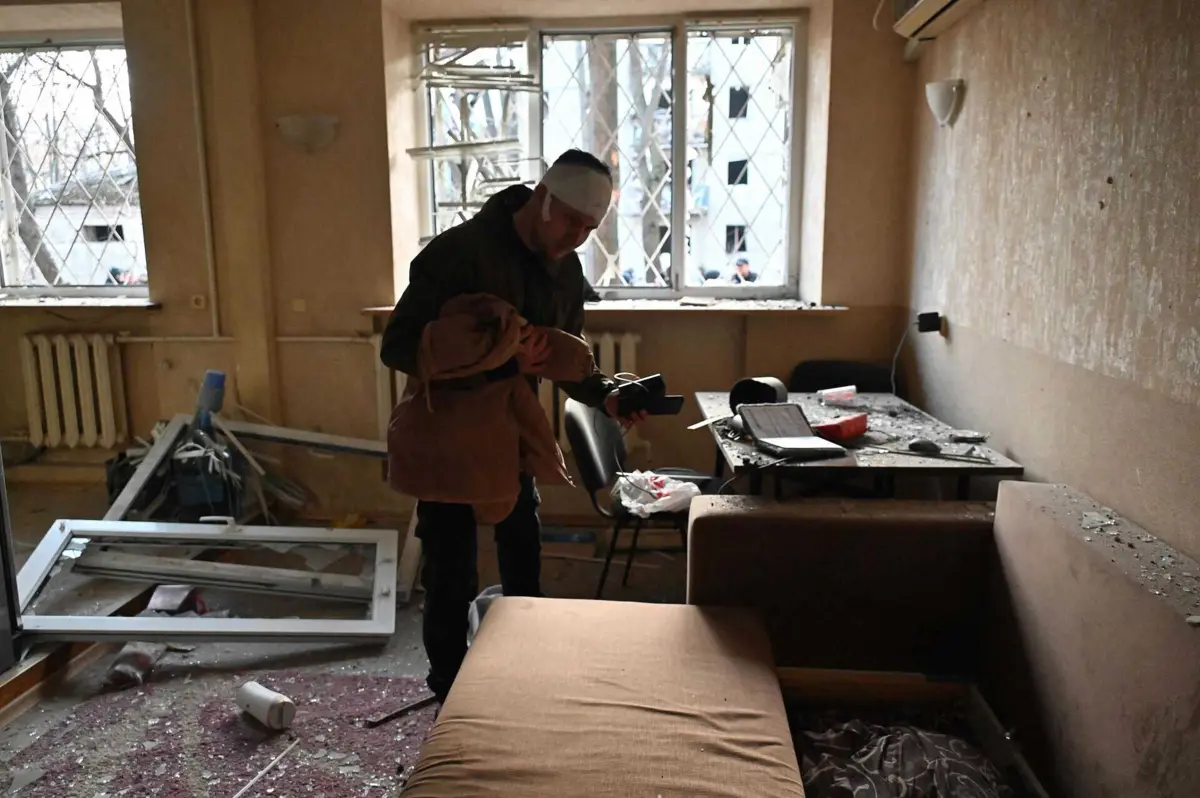 Alguns dos drones foram abatidos pela defesa antiaérea