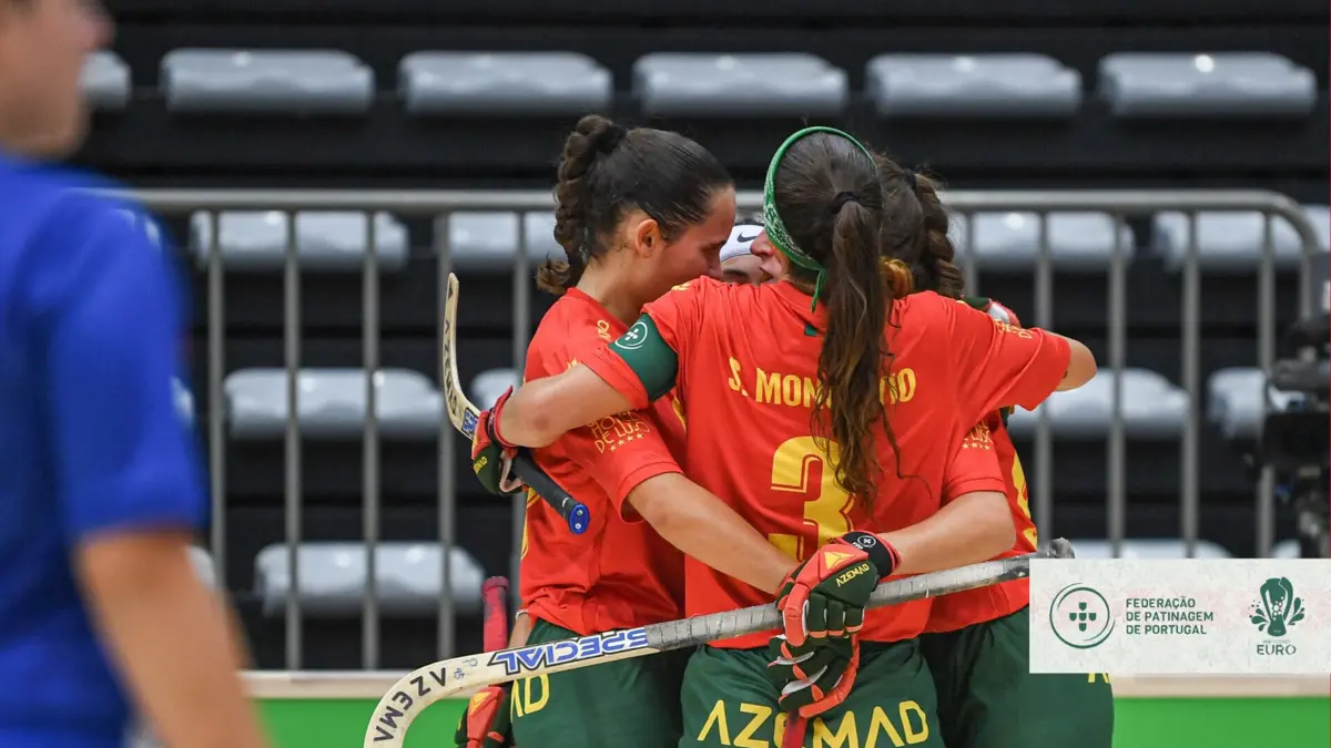 Imagem de contexto do artigo Portugal goleia Inglaterra por 24-0 e está nas meias-finais do Europeu de hóquei feminino