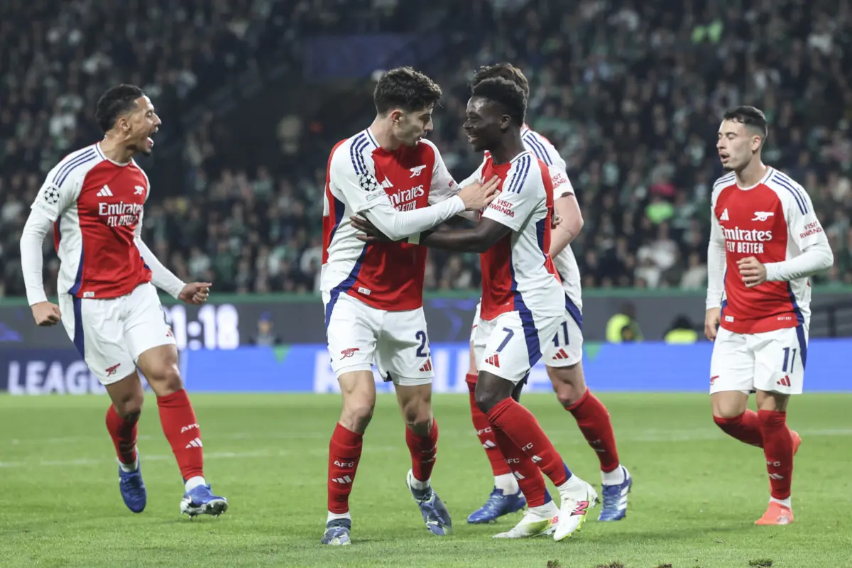 Imagem de contexto do artigo Depois do sonho azul, o pesadelo vermelho: Sporting goleado em casa pelo Arsenal. Veja os golos