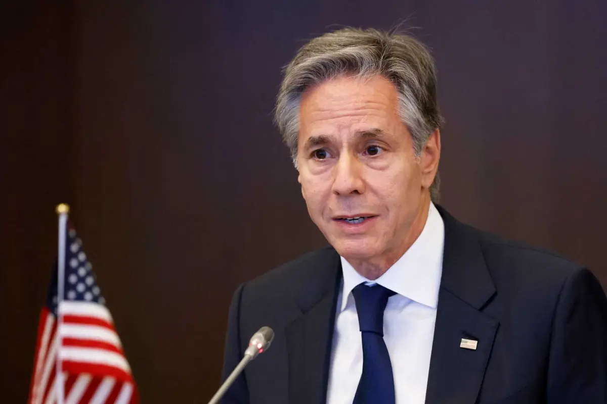 O secretário de Estado norte-americano, Antony Blinken