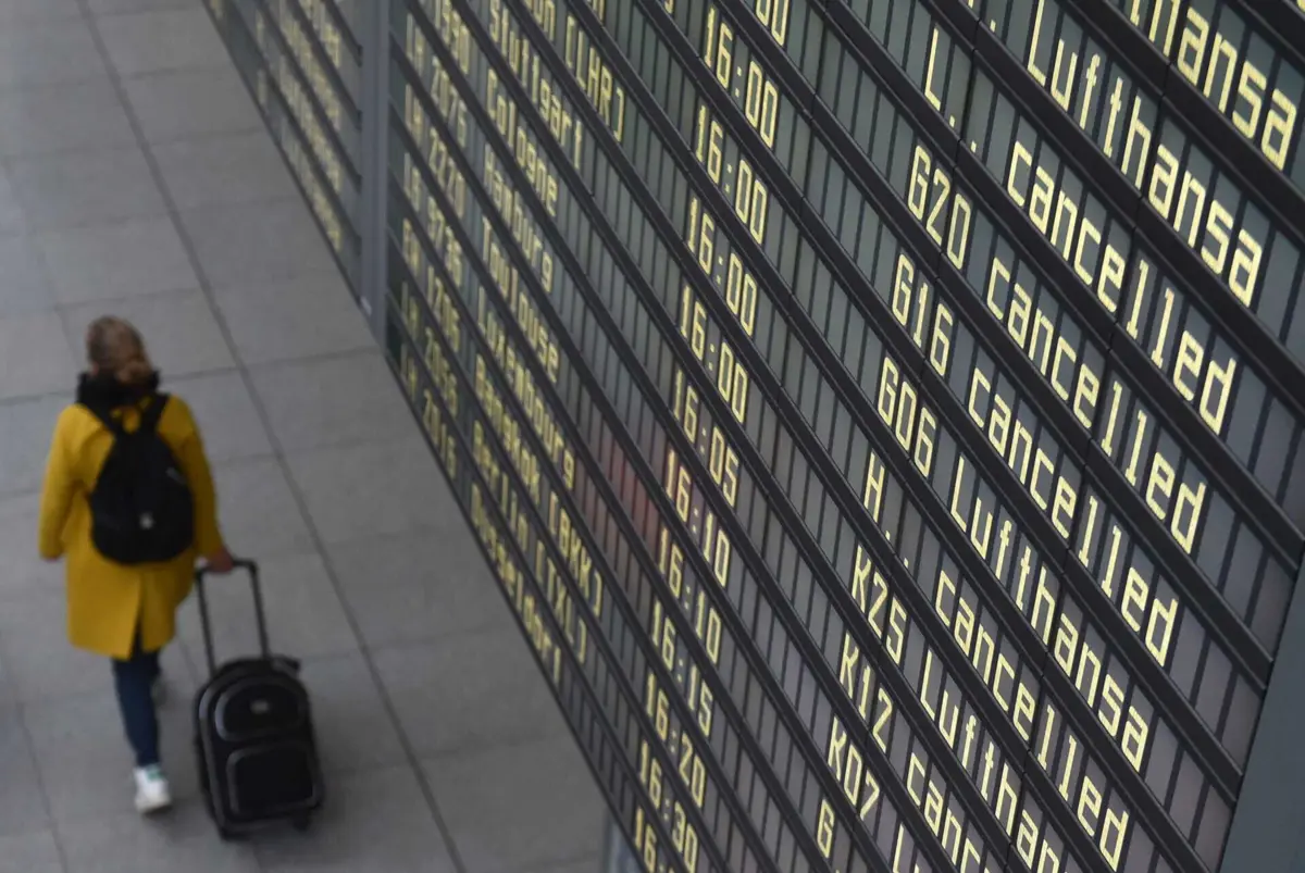 Os voos com destino a Frankfurt foram desviados para outros aeroportos