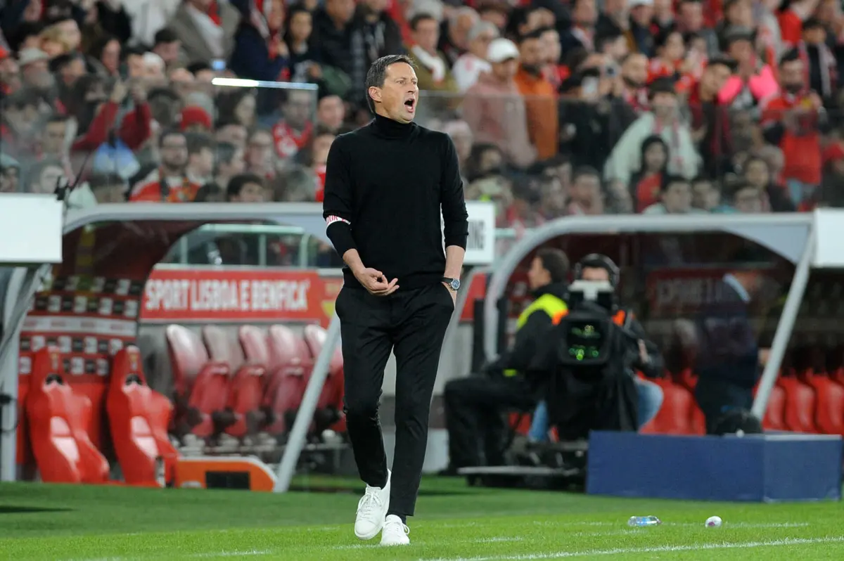 O treinador do Benfica, Roger Schmidt