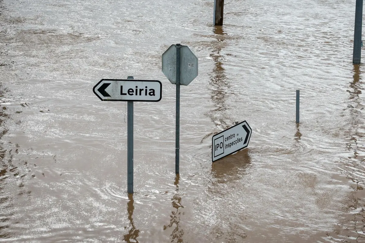 Imagem de contexto do artigo "Nestes 15 dias, não apareceu vivalma." Após tempestades devastadoras, população de Leiria procura ajuda em centro de apoio