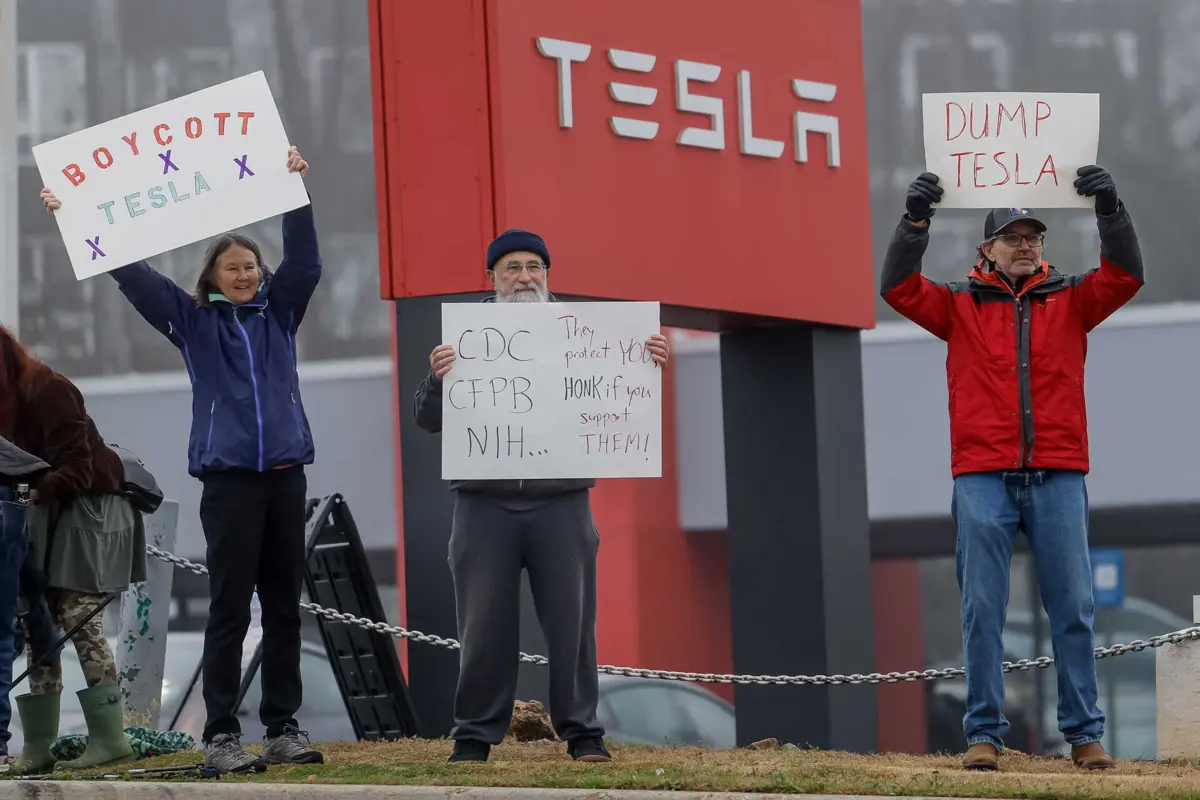 Imagem de contexto do artigo Envolvimento de Elon Musk na administração Trump está a ter custos para a Tesla