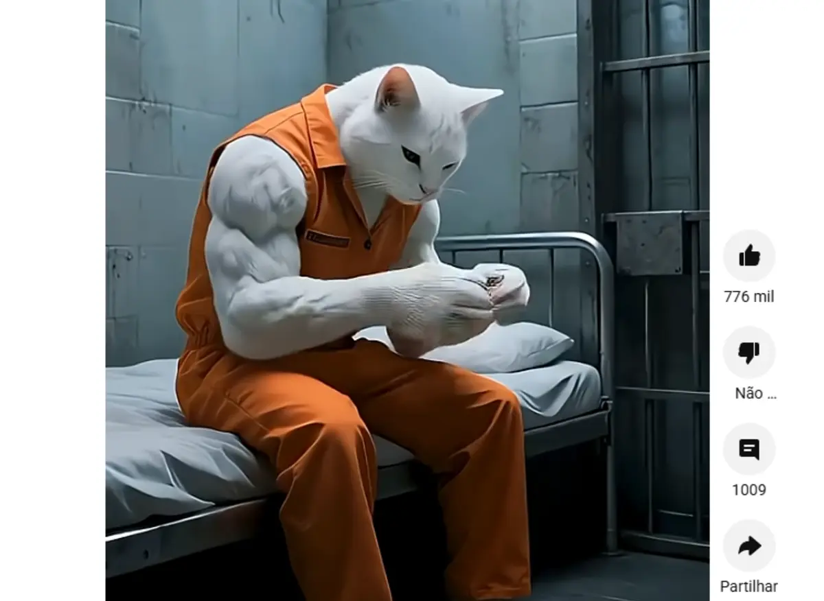 Imagem de contexto do artigo "Lixo de IA." Canais de YouTube só com conteúdo "bizarro" crescem cada vez mais