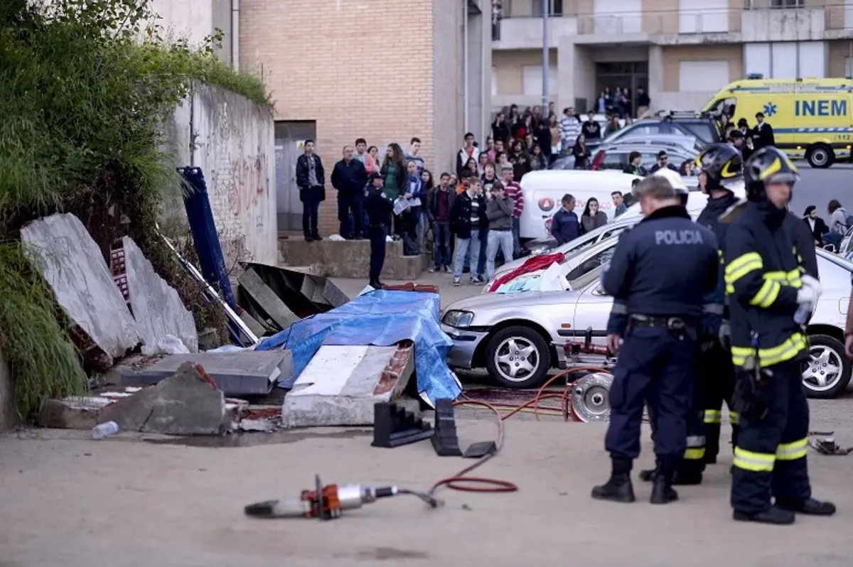 Imagem de contexto do artigo Condomínio condenado a pagar 450 mil euros pela morte de três alunos esmagados por um muro em Braga