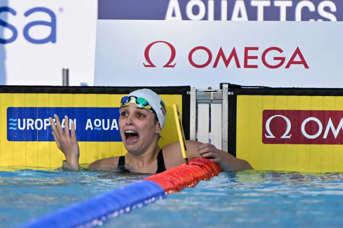 A nadadora portuguesa Camila Rebelo