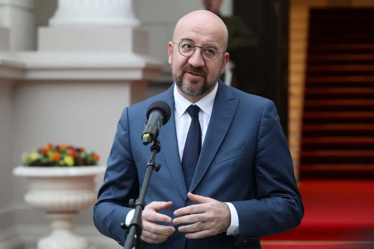 O presidente do Conselho Europeu, Charles Michel