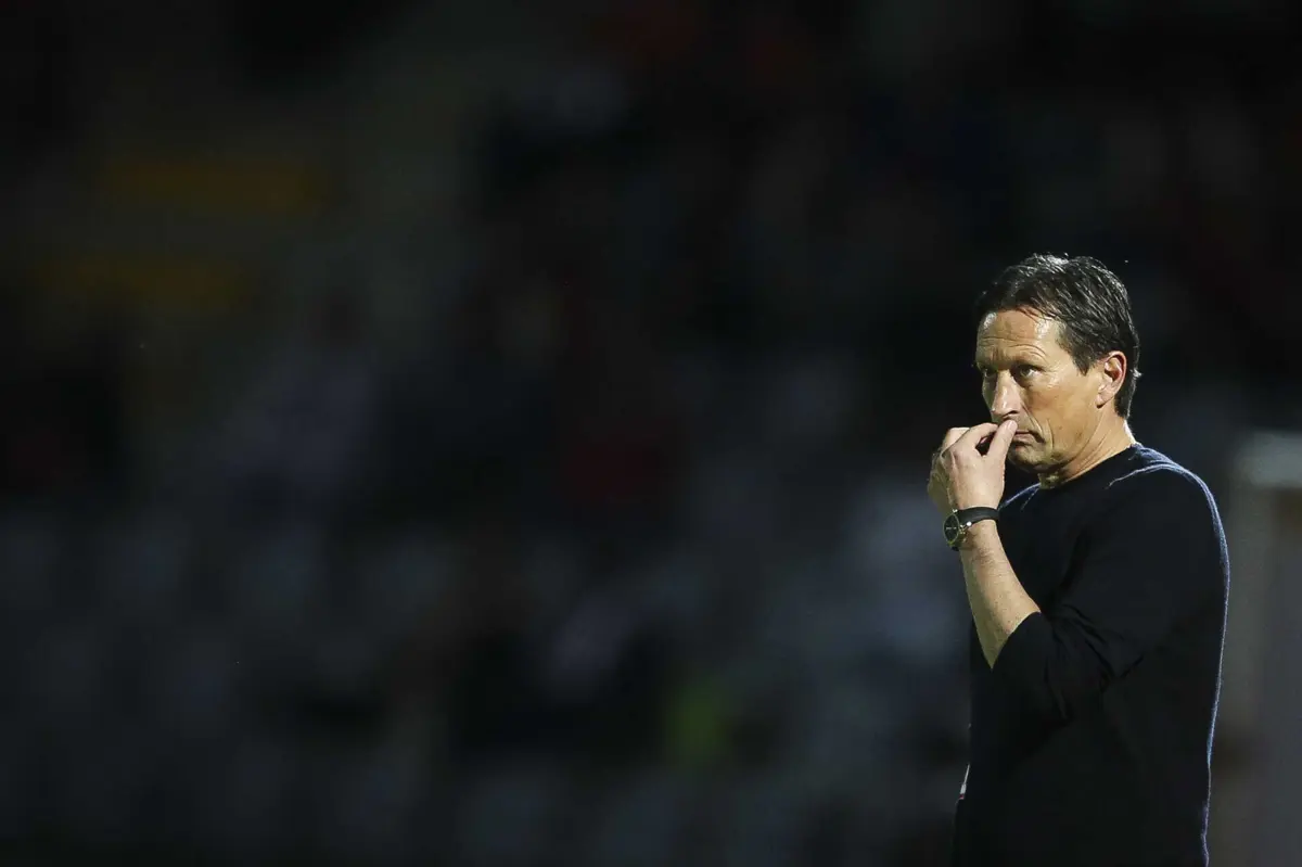 O treinador do Benfica, Roger Schmit