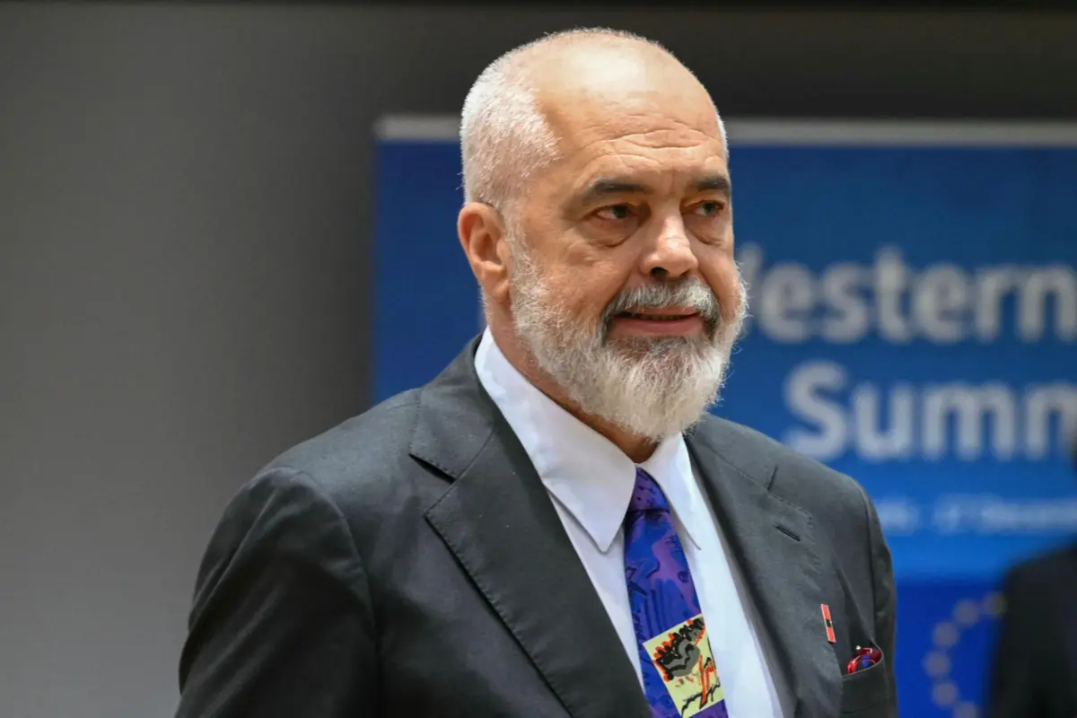 Imagem de contexto do artigo Primeiro-ministro albanês anuncia que participará na reunião do Conselho de Paz de Trump