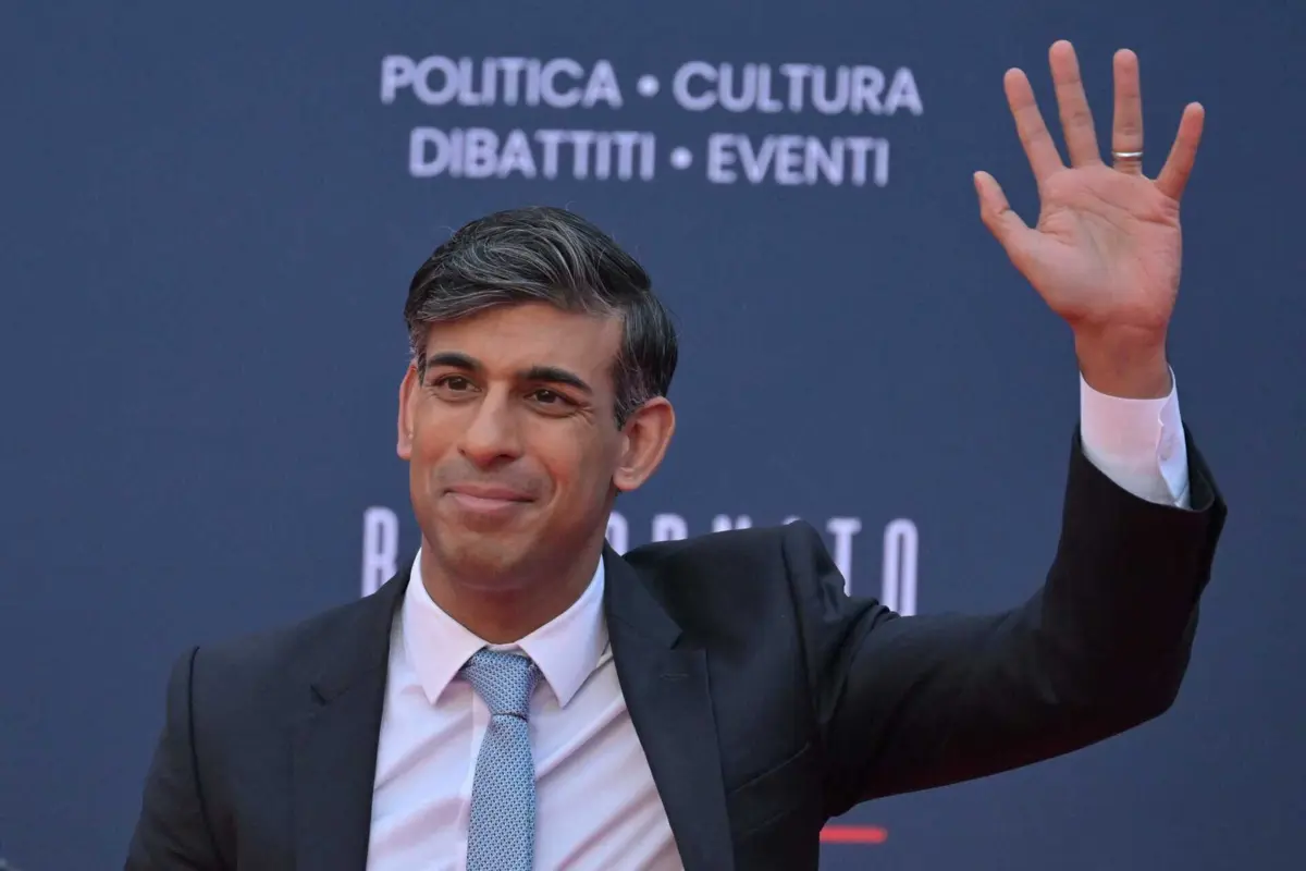 O primeiro-ministro britânico, Rishi Sunak