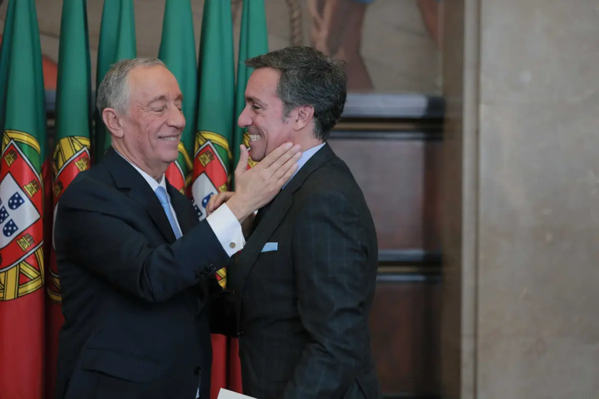 O Presidente da República, Marcelo Rebelo de Sousa, e o filho, Nuno Rebelo de Sousa