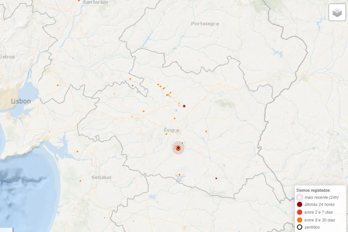 Imagem de contexto do artigo Sismo de 3,5 na escala de Richter sentido no concelho de Évora