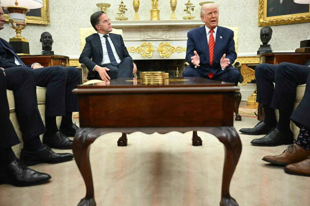 Imagem de contexto do artigo "Europa vai pagar à GRANDE e a vitória será tua." Trump revela mensagem privada de Rutte