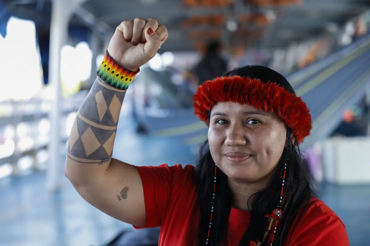 Imagem de contexto do artigo COP30: Povo Munduruku marcha contra exploração de petróleo na Amazónia
