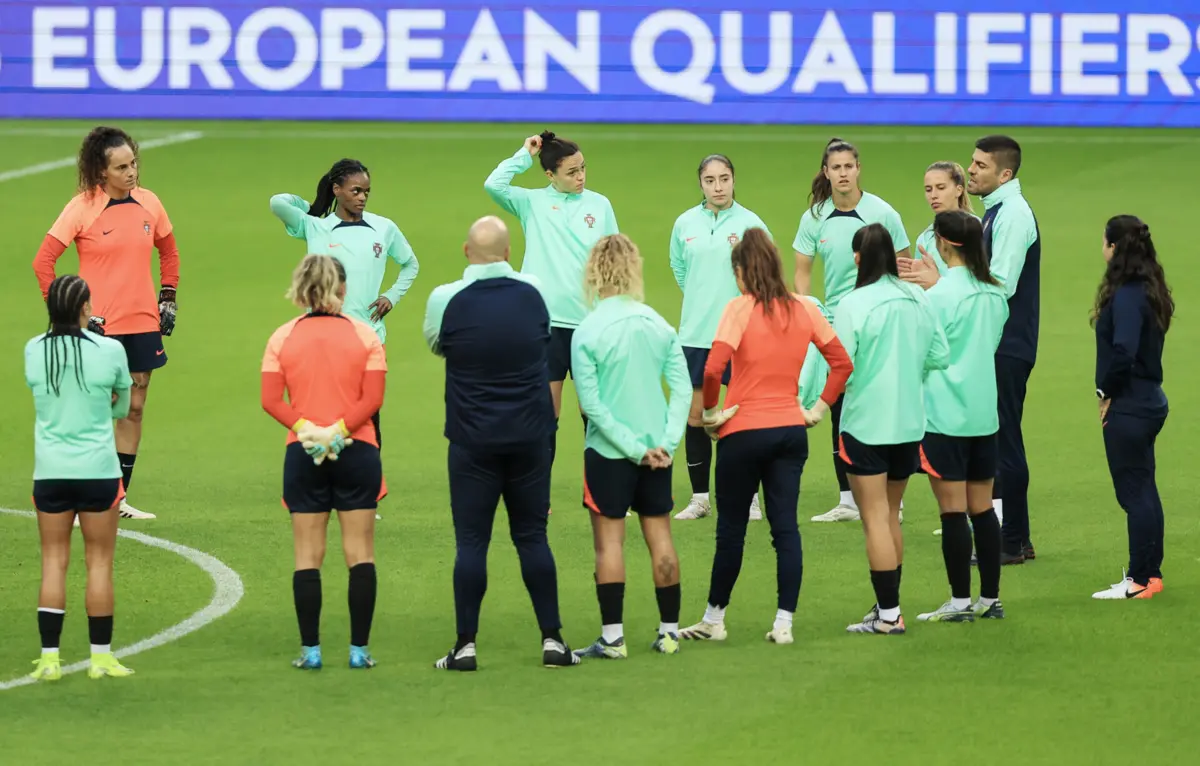 Imagem de contexto do artigo Play-off para Europeu feminino de futebol: Portugal empata em casa frente à Chéquia