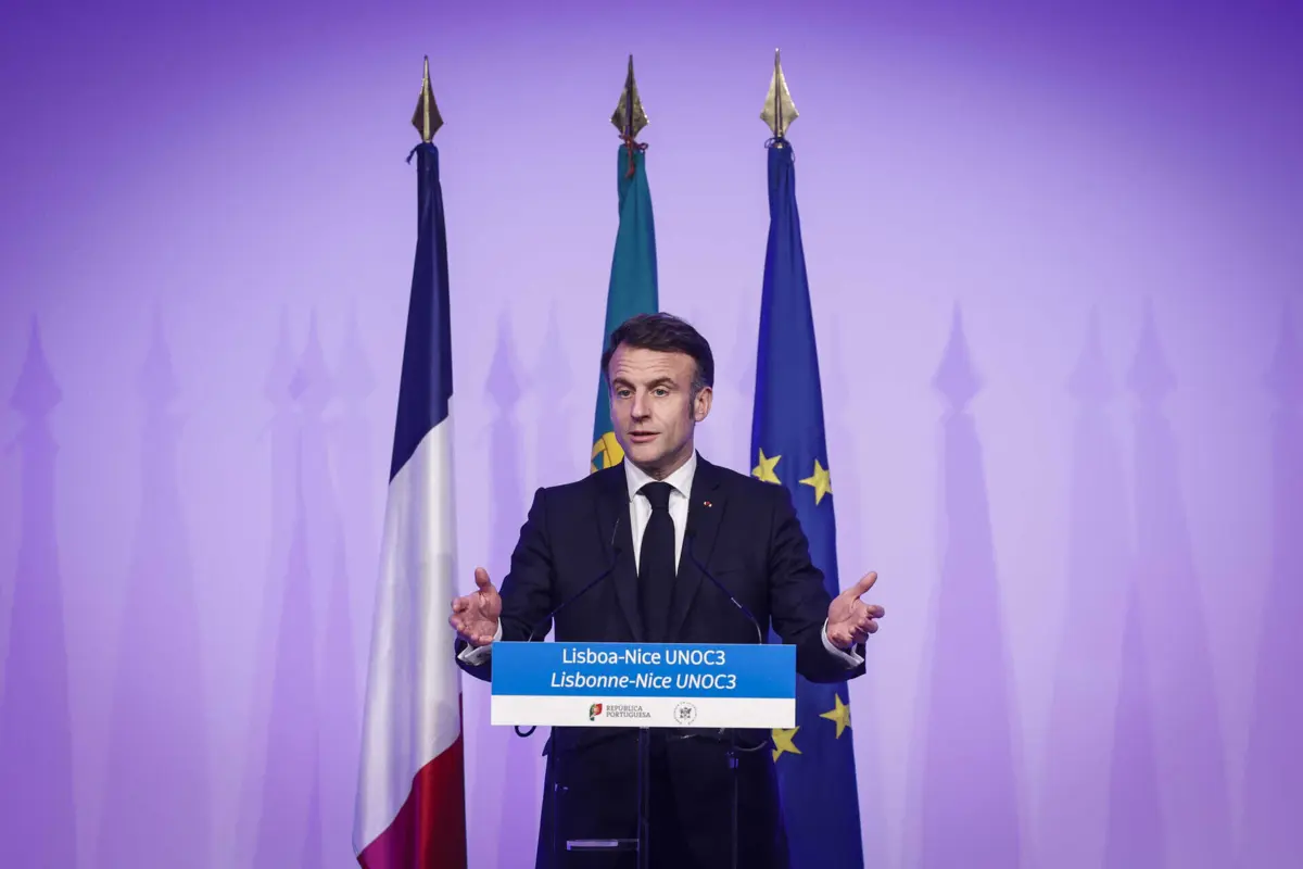 O Presidente francês, Emmanuel Macron