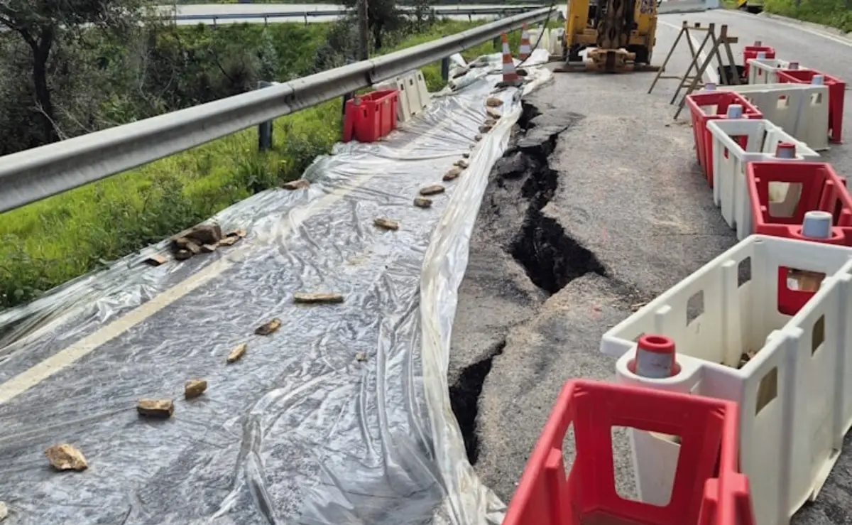 Imagem de contexto do artigo Chuva provoca aluimento de estrada que liga Algarve ao Alentejo