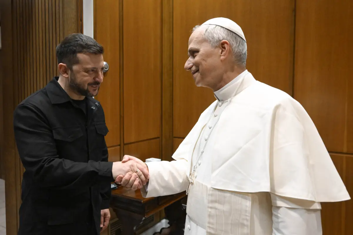 Imagem de contexto do artigo Papa Leão XIV recebe Zelensky no Vaticano. Veja as imagens do encontro