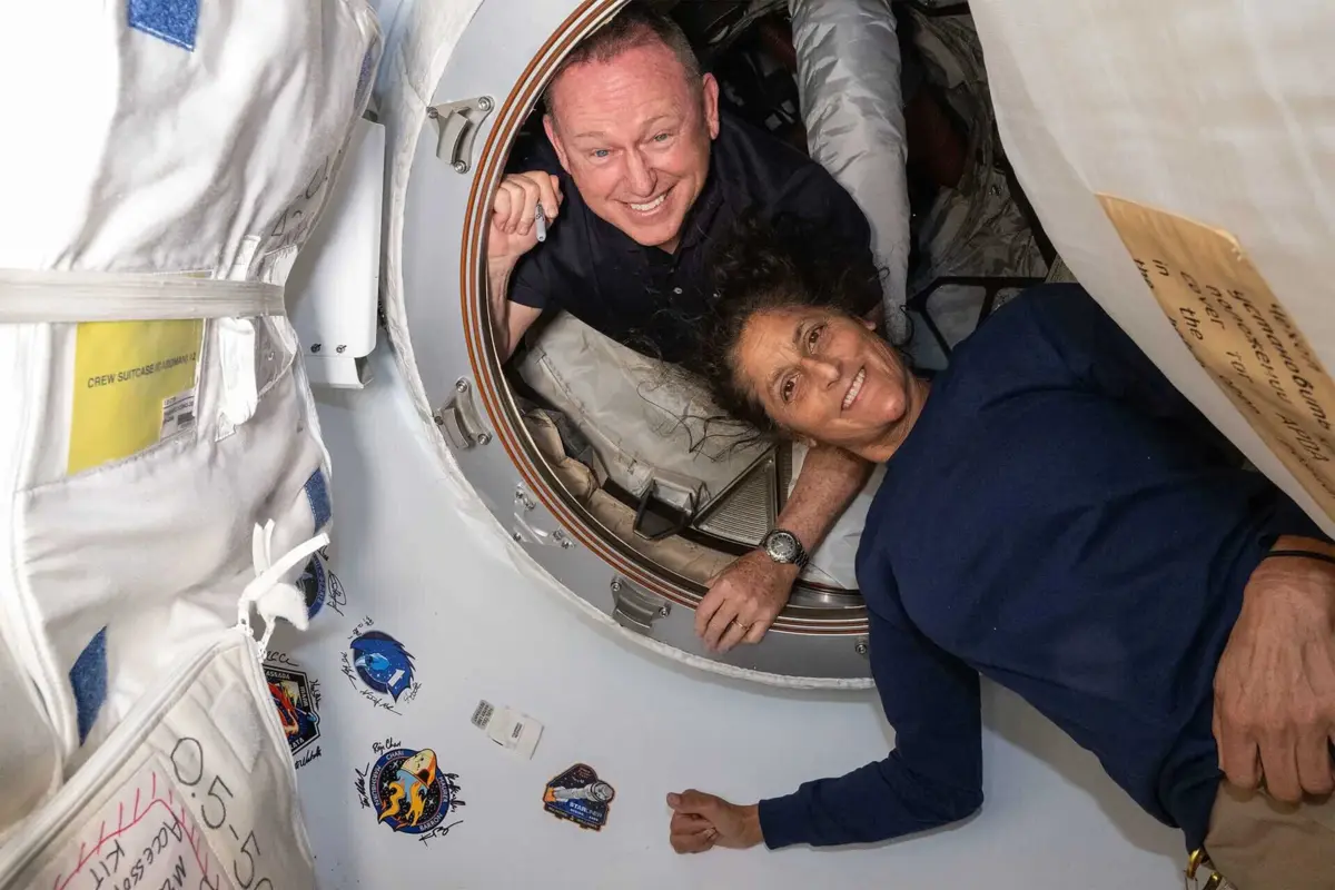 Os astronautas Barry "Butch" Wilmore e Sunita "Suni" Williams
