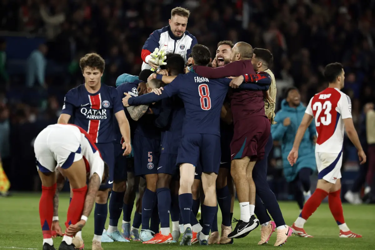 Imagem de contexto do artigo Paris Saint-Germain vence Arsenal e disputa final da Champions com Inter Milão. Veja os golos
