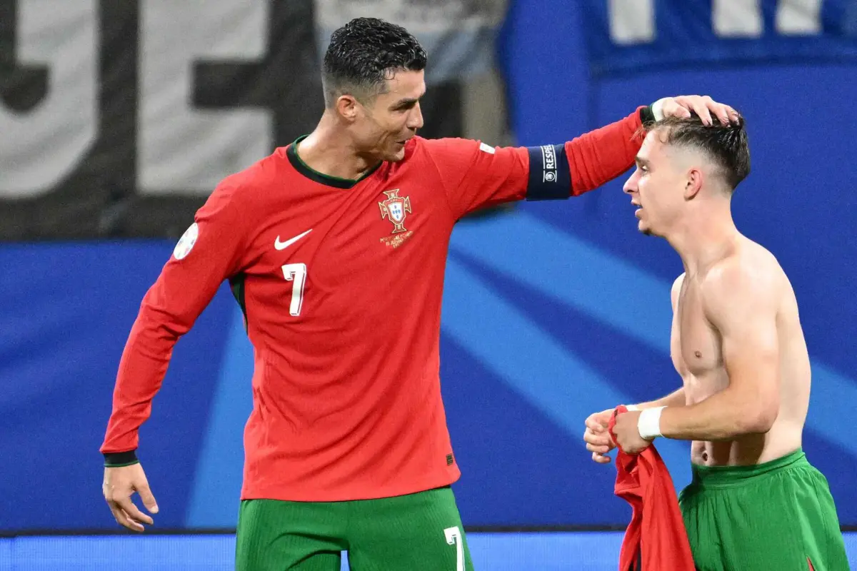 Cristiano Ronaldo e Francisco Conceição