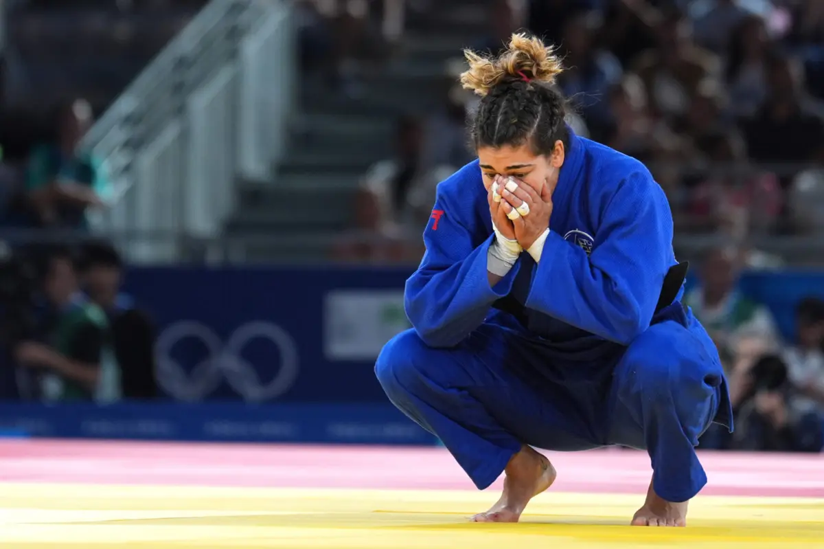 A judoca Patrícia Sampaio