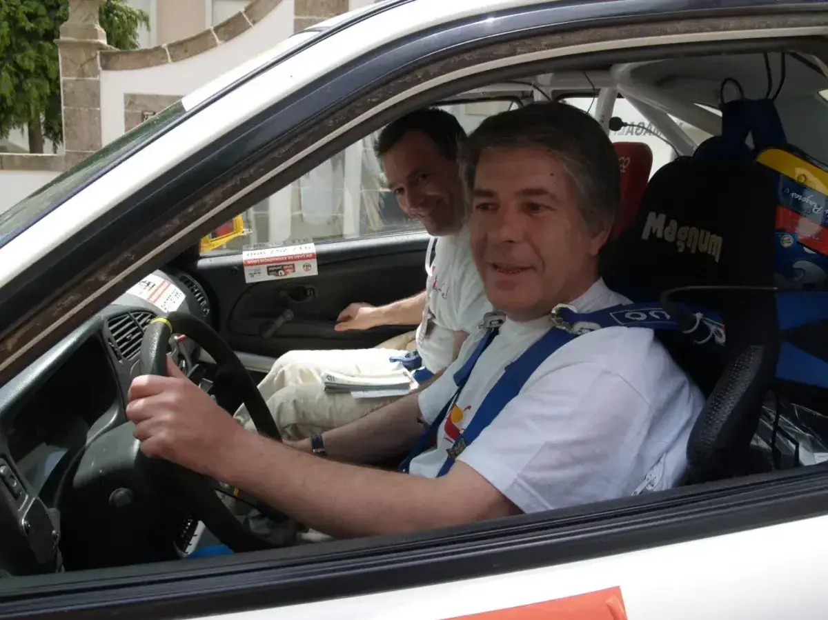 O antigo piloto de ralis Joaquim Santos