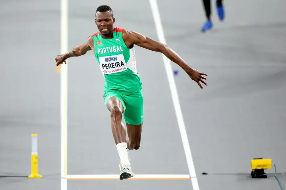 O saltador Tiago Luís Pereira