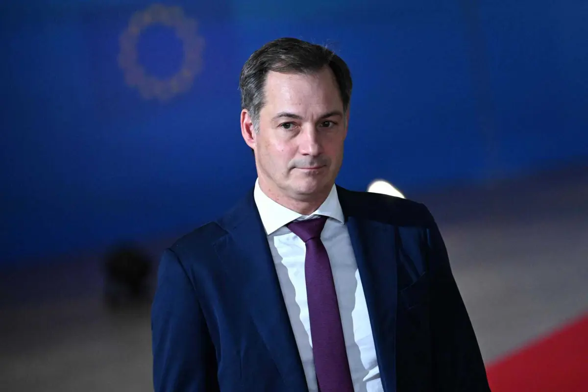 O primeiro-ministro da Bélgica, Alexander De Croo