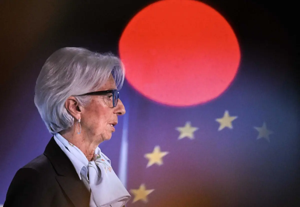 A presidente do BCE, Christine Lagarde