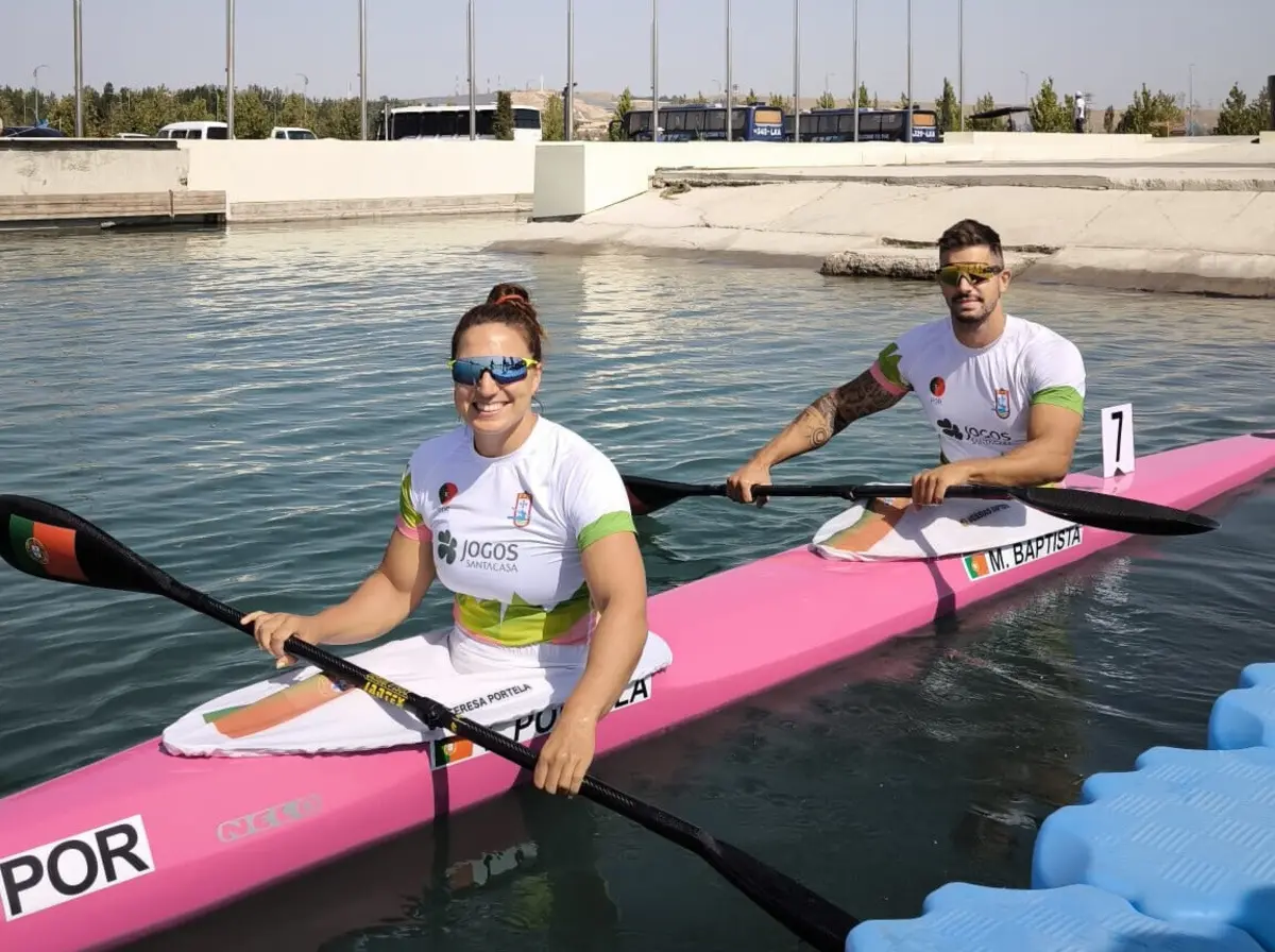 Imagem de contexto do artigo Canoístas Teresa Portela e Messias Baptista campeões do mundo em K2 500 misto