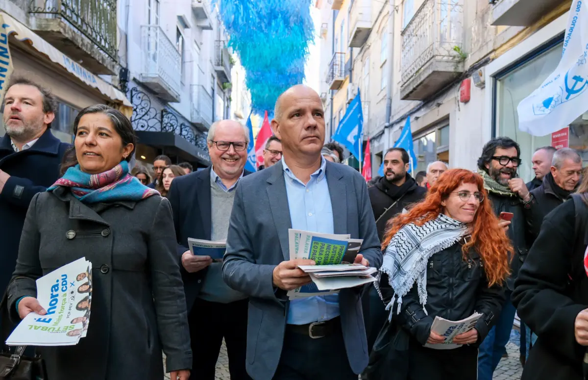 A CDU está, esta terça-feira, em campanha no distrito de Setúbal