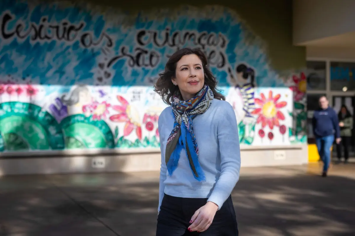 A presidente da Iniciativa Liberal, Mariana Leitão