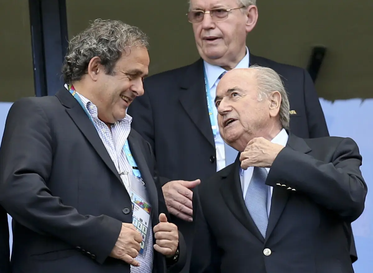 Michel Platini e Sepp Blatter