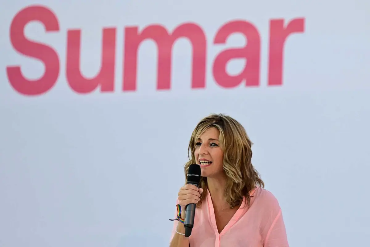 A segunda vice-presidente do Governo em Espanha, Yolanda Díaz