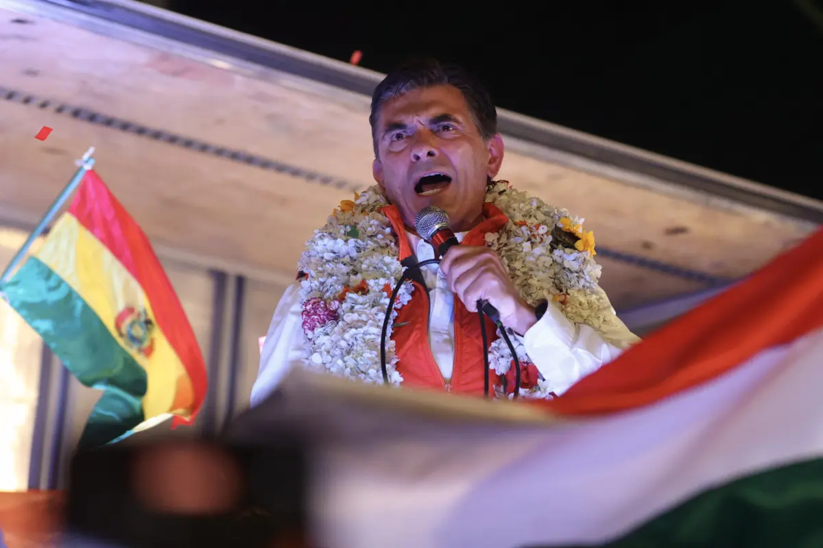 O opositor centrista Rodrigo Paz Pereira