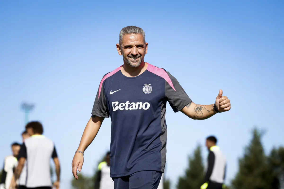 Imagem de contexto do artigo Rui Borges alerta para ponto forte do SC Braga nos cruzamentos, mas rejeita que esse seja "calcanhar de Aquiles" do leões