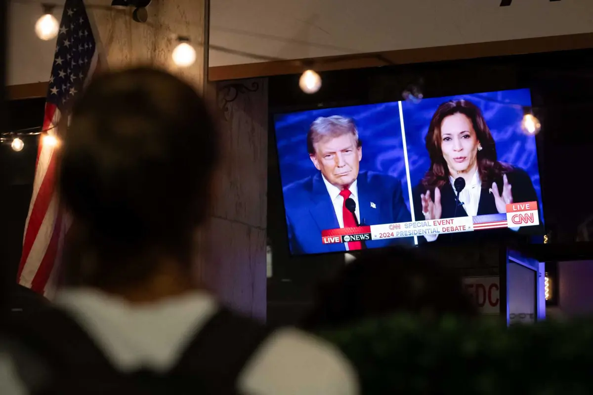 Imagem de contexto do artigo Economia, Capitólio, Ucrânia, aborto e animais de estimação. O essencial do debate entre Trump e Kamala