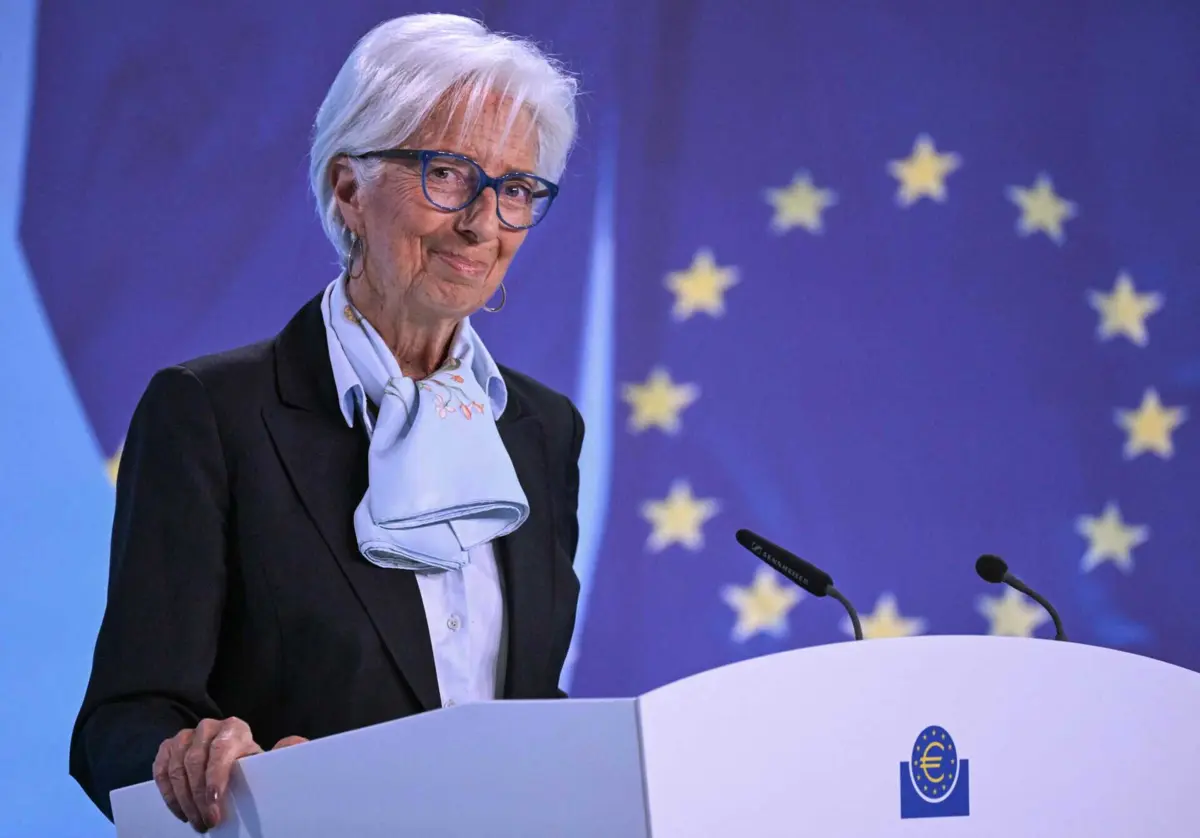 A presidente do Banco Central Europeu, Christine Lagarde