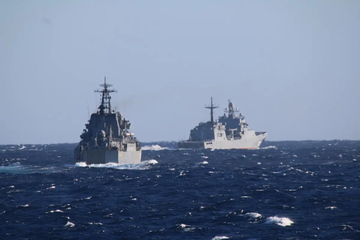 Imagem de contexto do artigo Marinha termina 72.ª missão de acompanhamento de navios russos