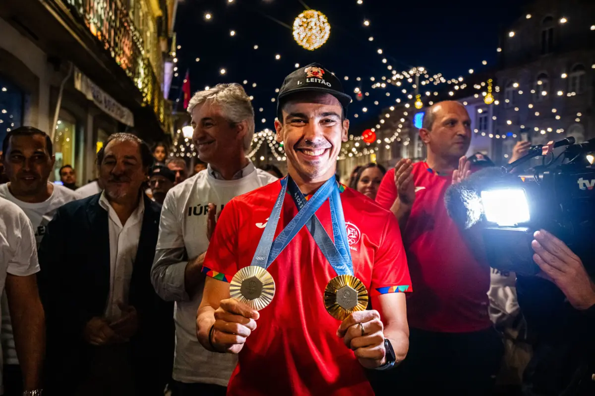 Imagem de contexto do artigo Ouro de Iúri Leitão, o “imperador do ciclismo”, brilhou na “pré-party” da romaria da Senhora d’Agonia