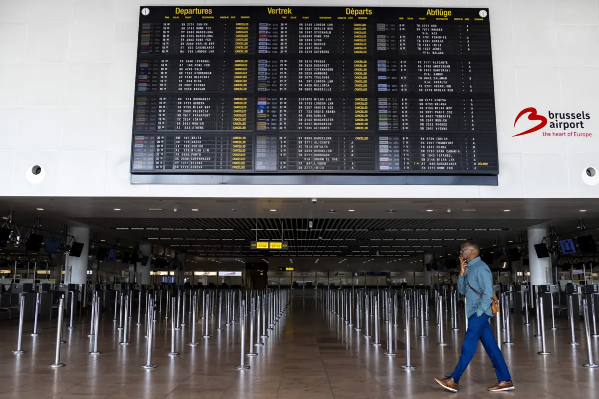 Imagem de contexto do artigo Ataque informático no aeroporto de Bruxelas cancela vários voos, dois eram ligações da TAP