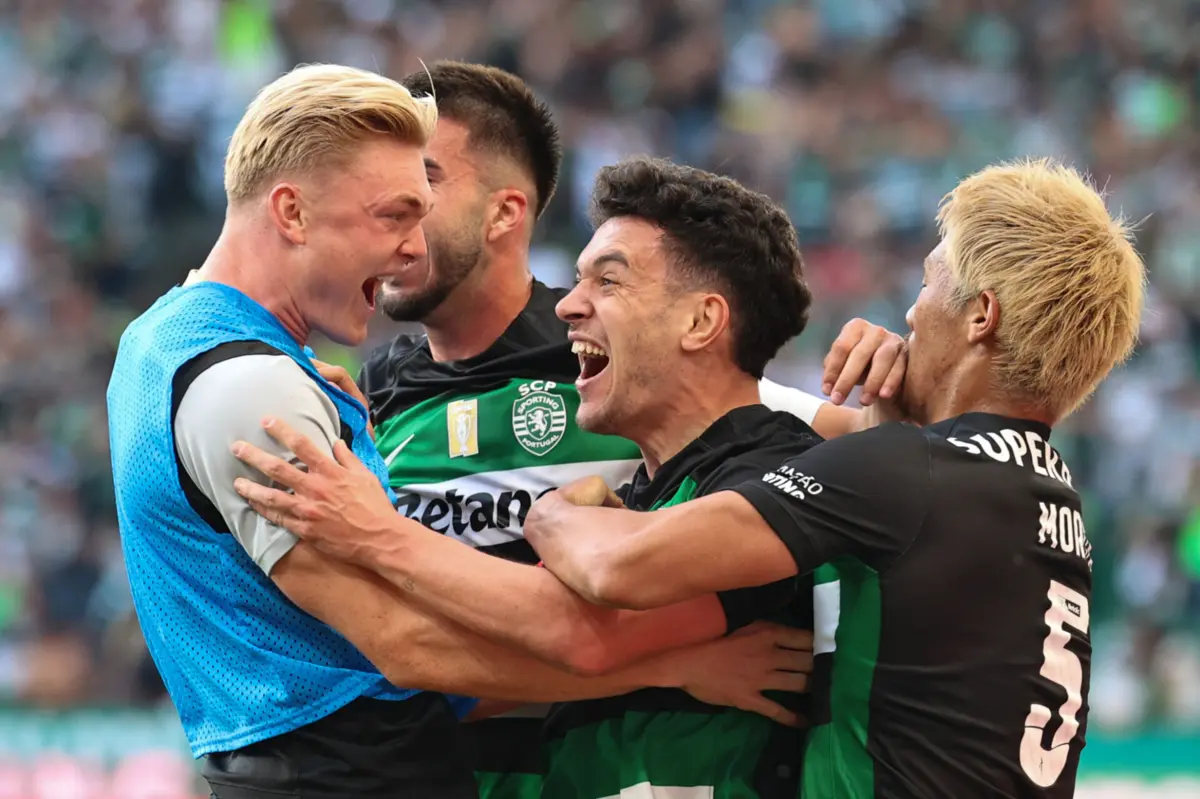 Imagem de contexto do artigo O "mais importante" de Gyökeres, depois do Pote aberto para o título. Veja os golos do Sporting