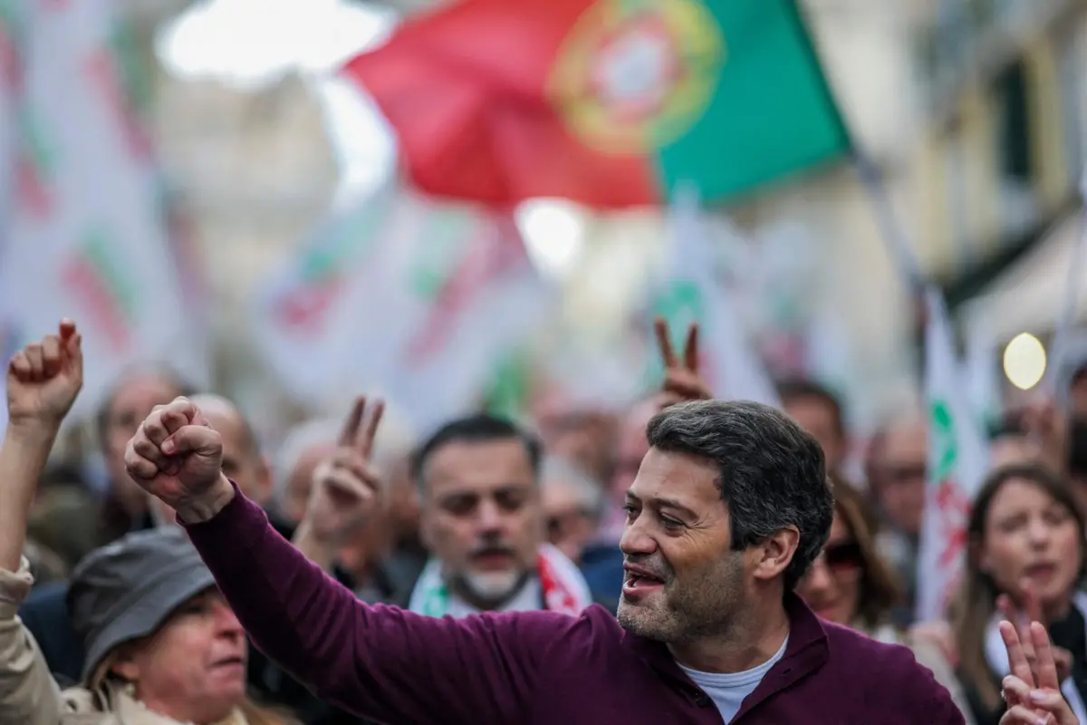 André Ventura em campanha para as presidenciais