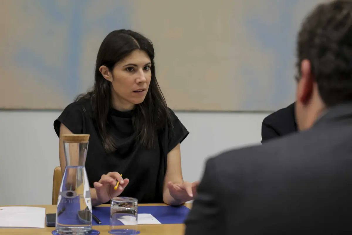 A coordenadora do Bloco de Esquerda, Mariana Mortágua