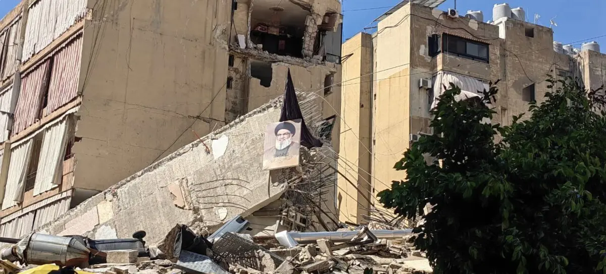 A destruição em Dahieh